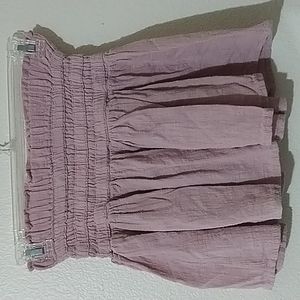 Pink Flowy Mini Skirt